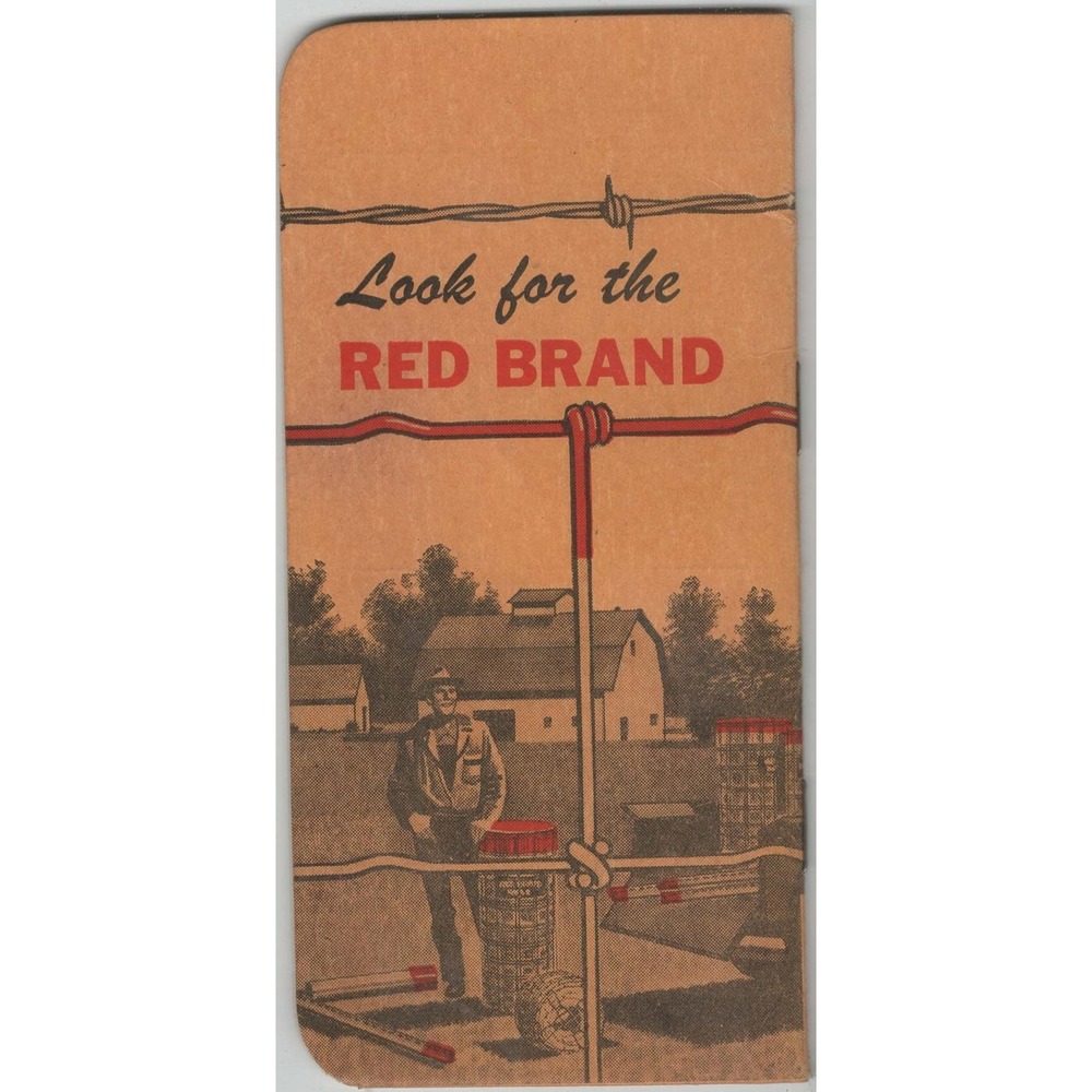 Vintage Red Brand Fence Farmersville Exchange Co Ohio Pocket Booklet VG- - Picture 2 of 2